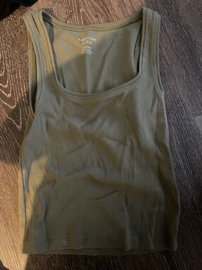 American Eagle Outfitters Women's Olive Main Squeeze Tank